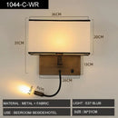 Axyaa LED Wall Lamp Modern Simple Bedroom Home Decor Scones Fixtures E27