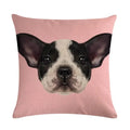 Cartoon Dog Cushion Cover by Axyaa - Linen Pet Pillow for Home Office Sofa Decor