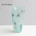 Axyaa Elegant Gradient Glass Vase - Luxury Home Decor for Living Room