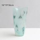 Axyaa Elegant Gradient Glass Vase - Luxury Home Decor for Living Room