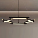 Axyaa Iron Lampshade Chandelier, Modern Bedroom Decor Pendant Light