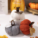 Axyaa Plush Pumpkin Decorations - Fall Table Mantel Decor for Halloween Thanksgiving