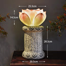 LED Lotus Desk Lamp by Axyaa - Creative Resin Shade for Home, Office, and Hospitality