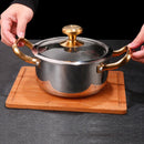 Axya Double Bottom Stainless Steel Soup Pot, Non-Stick Korean Hotpot