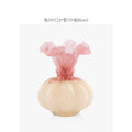 Axyaa Vintage French Luxury Glass Vase in Fenton Style for Living Room Flowers