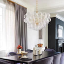 Axyaa Luxury Glass Chandelier Pendant Lamp with E14 Bulb