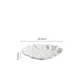 Axyaa Ceramic Salad Plate with Frosted Texture, Shallow Design - Artistic Tableware