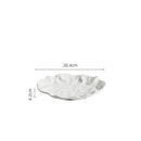 Axyaa Ceramic Salad Plate with Frosted Texture, Shallow Design - Artistic Tableware