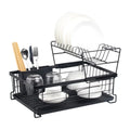 Axyaa 2-Tier Dish Drainer Rack with Drained Board