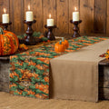 Axyaa Halloween Pumpkin Cat Table Runner for Dining and Wedding Decor