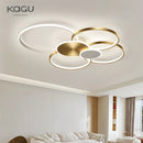 Axyaa Modern LED Chandelier with Remote Control for Home Lighting Decor