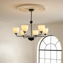 Axyaa Retro Black Ceiling Chandeliers LED Pendant Lights for Home Decor