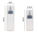 Axyaa 40/80ml Plastic Condiment Squeeze Bottle for Kitchen Seasoning