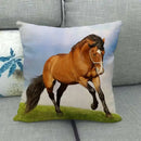 Axyaa Horse Print Cushion Covers: Animal Pillow Cases for Home Decoration