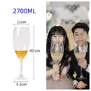 Axyaa Jumbo Glass Cup: Lead-Free Super Large Party Glass for Wine & Champagne