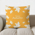 Axyaa Autumn Leaves Pattern Throw Pillow Cover for Sofa, Bedroom, Car