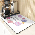 Easter Rabbit Print Kitchen Drying Mat Set by Axyaa