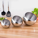 Axya Stainless Steel Serving Bowls with Lid and Storage Bottles
