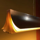 Axyaa Black Gold Book Shape LED Chandelier