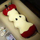 Axyaa Big Eye Red Apple Long Pillow for Comfortable Sleep and Support