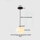 Axyaa Cloud Stone LED Pendant Lights in Antique Finish for Bedroom and Kitchen