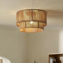 Axyaa Rattan Chandelier Woven Ceiling Lamp - Country Style Decoration