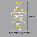 Axyaa Nordic Stair Chandelier Living Dining Room Lights Indoor Lighting