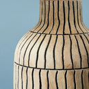 Axyaa Antique Carved Table Lamp for Living Room, Bedroom, Study - Handmade Warm Wabi Sabi Style
