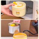 Axyaa Stainless Steel Thermal Lunch Box for Kids - Stackable, Leak-proof & Microwave Safe