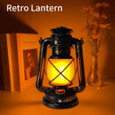Axyaa Retro Portable Lantern: Vintage Atmosphere Light, 3 Lighting Mode, Travel Camping Lamp