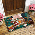 Axyaa Christmas Santa Mat: Festive Home Decoration for Kitchen and Bathroom