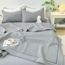 Axyaa Summer Blanket Set: French Elegance Lightweight Quilted Duvet