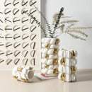 Axyaa Fruit Shape Gold Ceramic Vase - Creative Handicraft Home Decoration Accessory