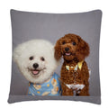 Axyaa Dog Art Print Polyester Cushion Cover for Home Sofa Car Decor