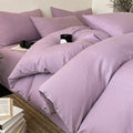 Axyaa Wrinkle Yarn Bedding Set: Duvet Cover, Pillowcase, Sheet Set for Twin King