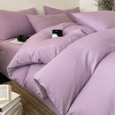 Axyaa Luxury Wrinkle Yarn Bedding Set: Duvet Cover, Pillowcase, Sheet Set - Twin to King Size