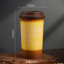 Ceramic Axyaa Coffee Cup with Silicone Cover - Set of 2