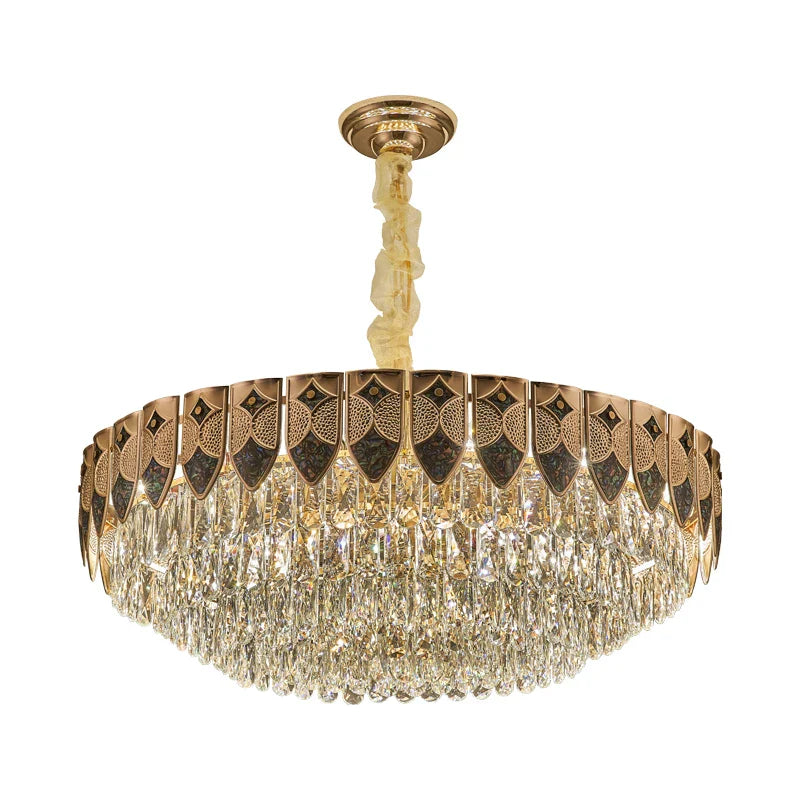 Axyaa Crystal Chandelier: Modern Simple Fashion Living Room Lighting