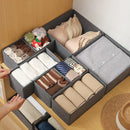 Axyaa Fabric Underwear Drawer Organizers for Closet Organization of Socks, Ties, & More