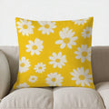 Axyaa Daisy Pattern Pillow Cover - Ideal for Sofa, Bedroom, Car