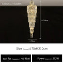 Axyaa Luxury Crystal Chandelier for Villa Living Rooms and Hotel Halls