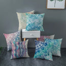 Axyaa Geometric Datura Bohemian Style Wreath Seat Pillow Cover