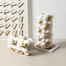 Axyaa Fruit Shape Gold Ceramic Vase - Creative Handicraft Home Decoration Accessory