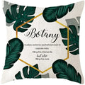 Axyaa Plants Print Linen Cushion Cover for Stylish Home Decor 45*45cm