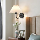 Axyaa Modern Pleated Shade LED Wall Sconce for Living Room Bedroom Decor