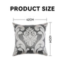 Axyaa European Jacquard Pillowcase 45x45cm - High Quality Sofa Cushion Cover
