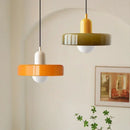 Axyaa Macaron Retro Glass Ceiling Chandelier - Vintage LED Pendant Lighting