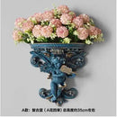 Axyaa Music Angel Resin Vase Wall Sticker Ornaments for Home Livingroom Wall Decoration