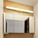 Axyaa Wood Acrylic LED Wall Sconce Indoor Lighting Fixture Rectangle Lustre Mirror