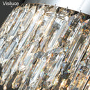 Axyaa Modern Crystal Round Dimmable LED Ceiling Light